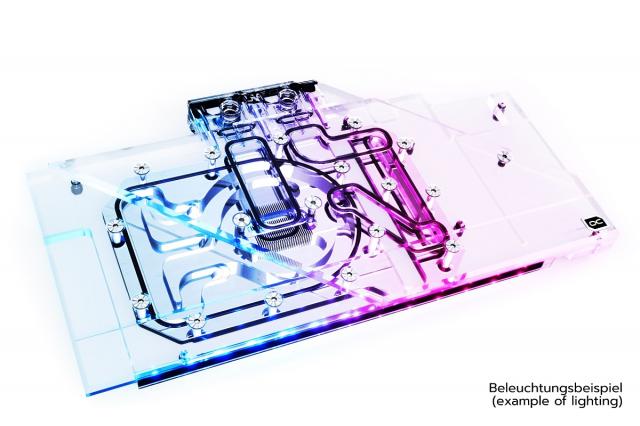 GPU Water Block Alphacool Eisblock Aurora Acryl GPX-A Radeon RX 6800/6800XT Strix/TUF with Backplate 