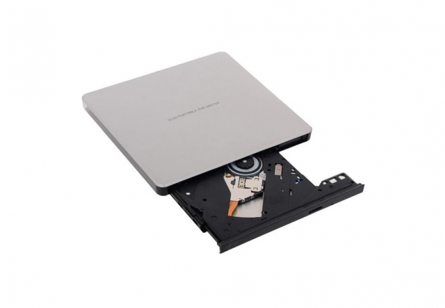 External DVD Writer Slim, LG GP60NS601, USB 2.0, Silver 