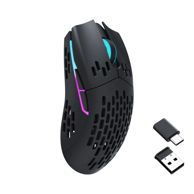 Геймърска мишка Keychron M1, Matte Black Wireless 
