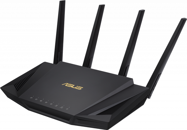 Wireless Router ASUS RT-AX58U V2, AX3000 Dual Band WiFi 6 (802.11ax), MU-MIMO, IPv6, OFDMA, AiMesh, AiProtection Pro, 2402 Mbps 