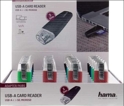 Hama USB card reader, USB 2.0, 200132 