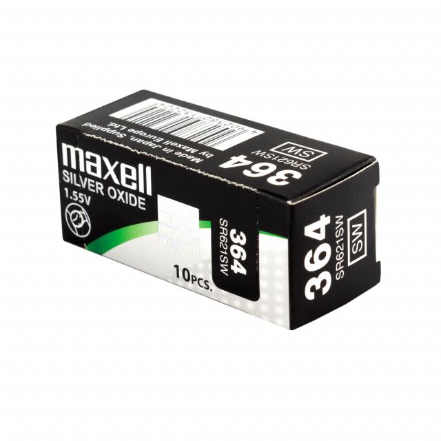 Бутонна батерия сребърна MAXELL SR621SW /364/AG1/ 