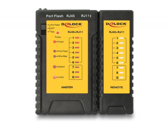 Delock Cable Tester RJ45 / RJ12 / PoE 