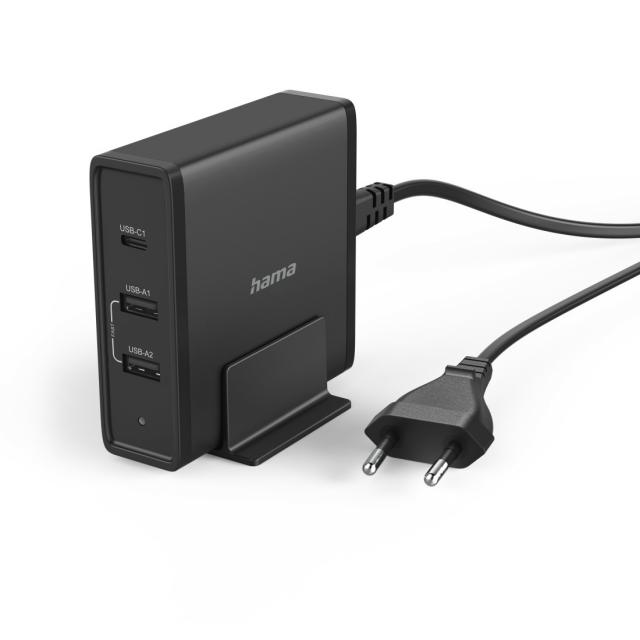 Универсална зарядна станция, 3 порта, USB-C / USB-A (PD), 5-20V/65W, 200017 