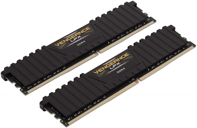 Памет CORSAIR VENGEANCE LPX, 16GB (2 x 8GB), DDR4, 3200MHz, Black 