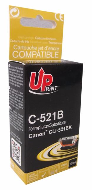 Ink cartridge UPRINT CLI521 CANON, WITH CHIP, Black 