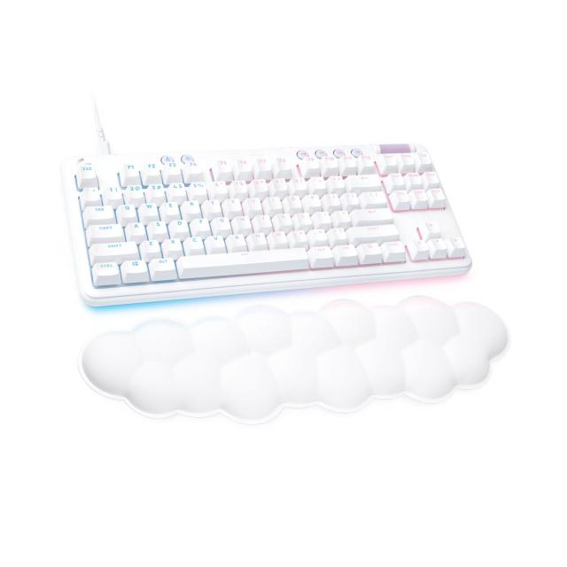 Gaming Mechanical keyboard Logitech G 713 TKL, Tactile, RGB LED, US Layout, White 