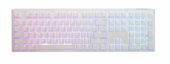 Геймърскa механична клавиатура Ducky One 3 Pure White Full Size Hotswap Cherry MX Silent Red, RGB, PBT Keycaps