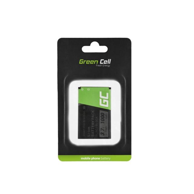 Mobile battery GREEN CELL BL-5C, for Nokia 105 2700 3110 5130 6230 E50, 3.7V, 1050mAh 