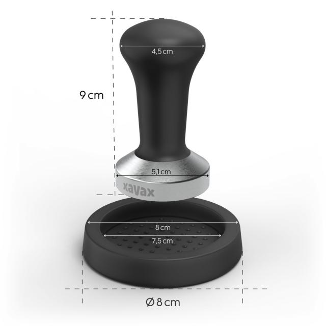 Xavax Tamping Set, 51 mm Tamper, 111276 