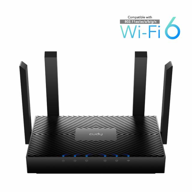 Wireless Router Cudy WR3000, AX3000, 2.4/5 GHz, 574 - 2402 Mbps, 10/100/1000 