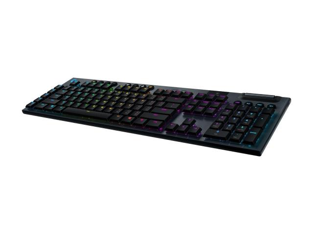 Безжична геймърска механична клавиатура Logitech G915, Lightsync, RGB, Clicky суичове 