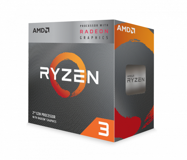 CPU AMD RYZEN 3 3200G, 4-Core, 3.6 GHz, 6MB, 65W, AM4, BOX 