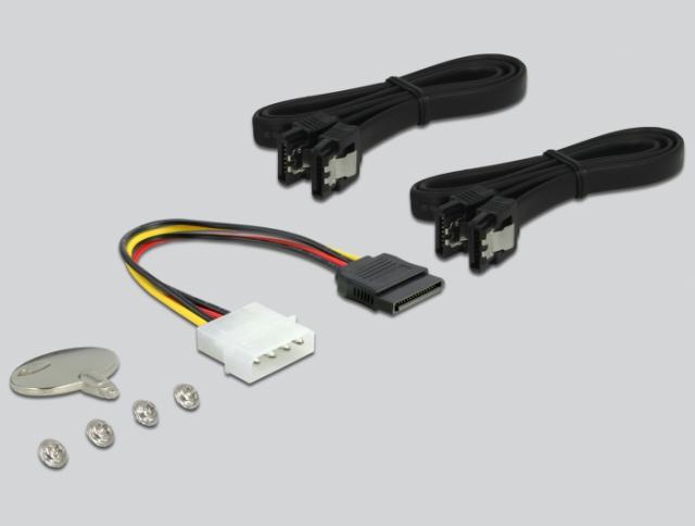 Delock 5.25″ Mobile Rack for 1 x 2.5″ + 1 x 3.5″ SATA HDD + 2 x USB 3.0 ports 