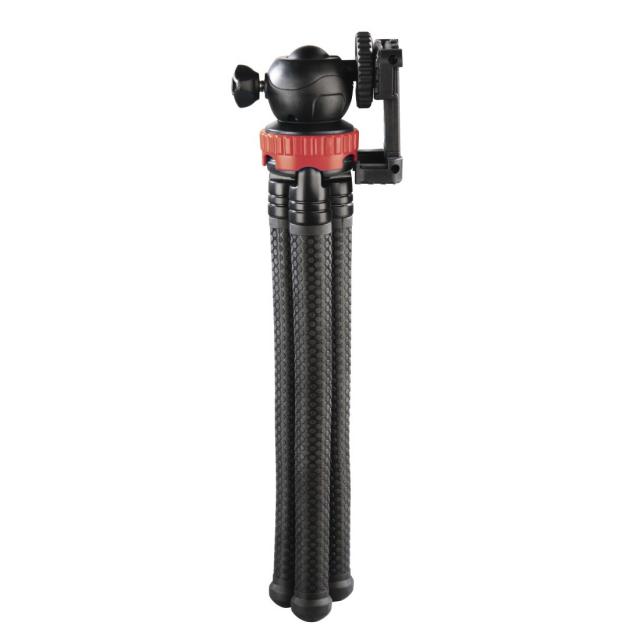 Hama "FlexPro" Tripod for Smartphone, GoPro and Photo Cameras, 27 cm, red 