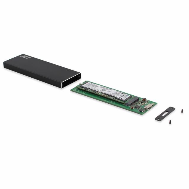 Чекмедже за твърд диск ACT AC1600, M.2 SSD, USB 3.2 Gen1, Черен 