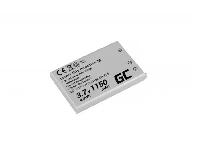 Camera Battery for NIKON EN-EL5  Li-Ion 3.7V 1150mAh GREEN CELL 