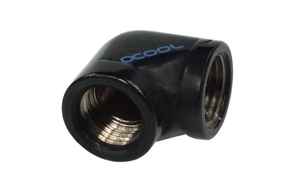 Alphacool HF L-connector G1/4 inner thread to G1/4 inner thread, deep black 