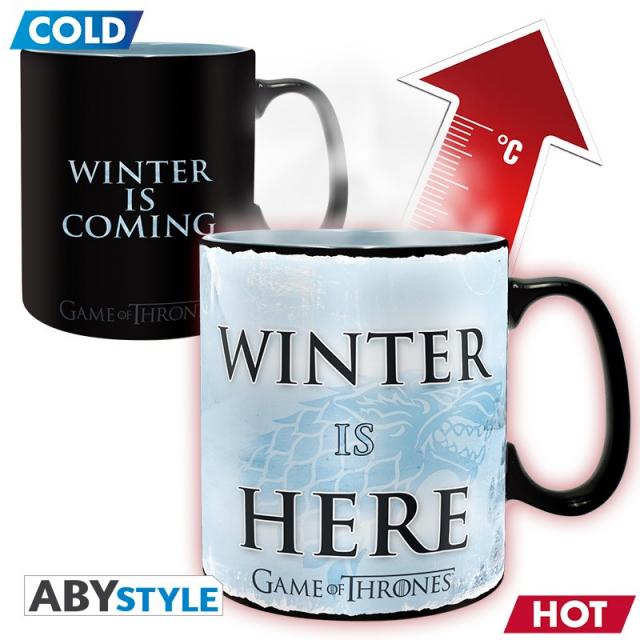ABYSTYLE GAME OF THRONES Heat Change Mug Winter is here 