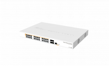 Суич Mikrotik CRS328-24P-4S-RM, 24xGigabit LAN, L2/L3, 4xSFP+ cages