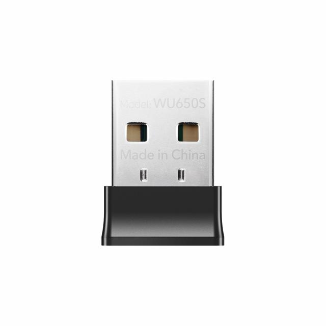 Безжичен нано адаптер Cudy WU650S, USB 2.0, 2.4/5 Ghz, Вградена антена 2dBi 