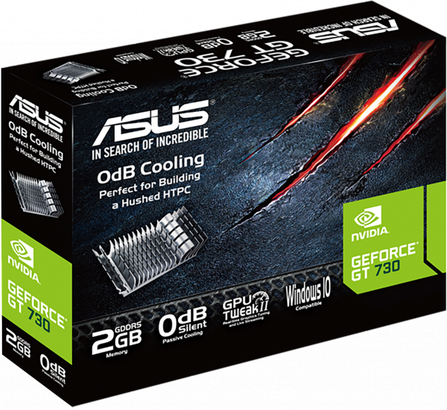 Видео карта ASUS GeForce GT 730 2GB GDDR5 