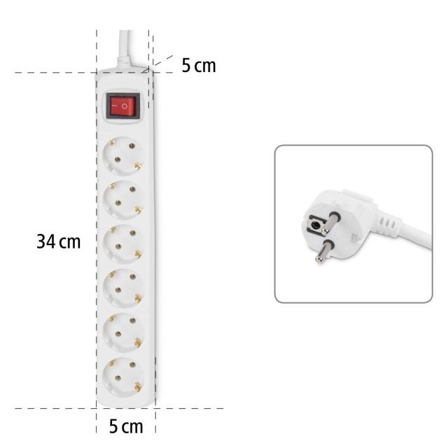 Distribution Panel HAMA, 6-Way, 30384   