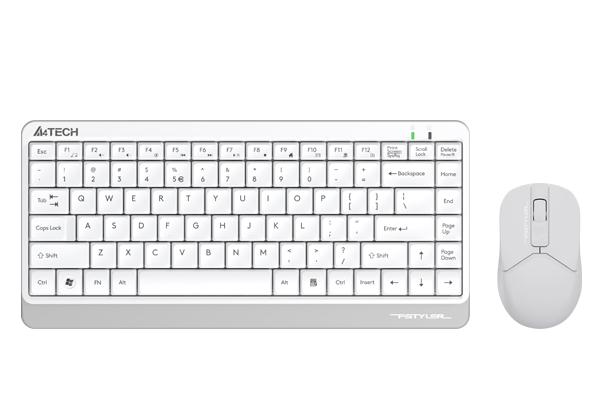 Комплект клавиатура и мишка A4TECH FG1112 Fstyler, Бял 