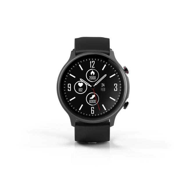 Смарт часовник Hama Fit Watch 6910, 1.28", GPS, Пулс, Кислород в къвта, Водоустойчив, Черен 