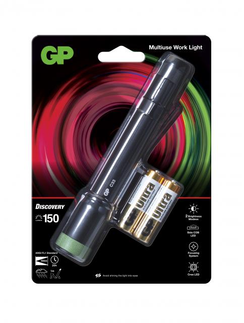 Torch  GP BATTERIES  Discovery  LED C33  150 lumens 