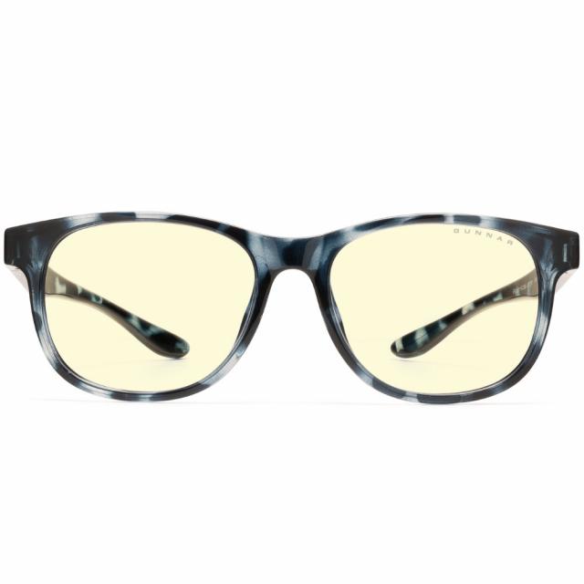 Blue light glasses for kids Gunnar Rush Kids Large, Amber Natural, Navy Tortoise 