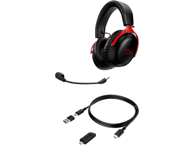 Gaming Wireless Headphones HyperX, Cloud III Black/Red 