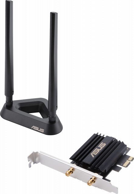 ASUS PCE-AX58BT, AX3000 Dual Band PCI-E Adapter, WiFi 6 (802.11ax) 
