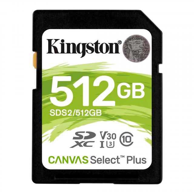Memory card Kingston Canvas Select Plus SD 512GB 