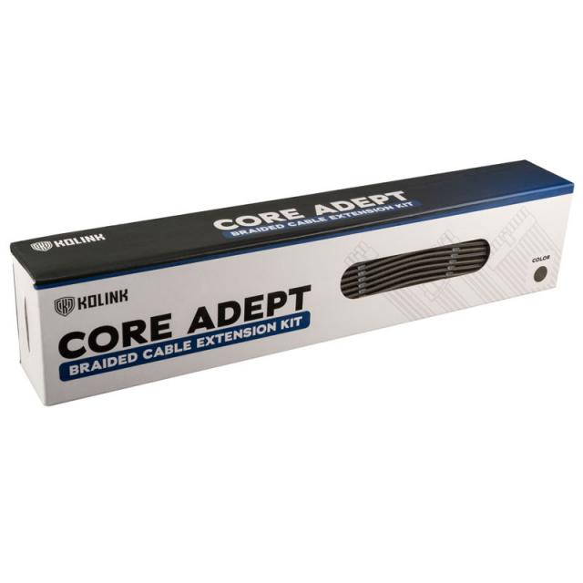 Sleeved Extension Cable Kit Kolink Core, Gunmetal 