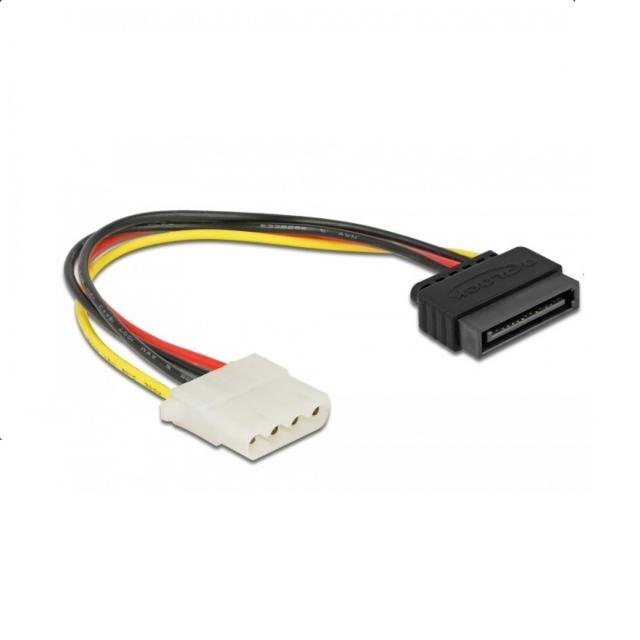 Cable DeLock Power Cable SATA 15 pin female to 4 pin female, 20 cm 