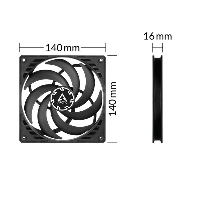 Fan ARCTIC P14 SLIM PWM PST 