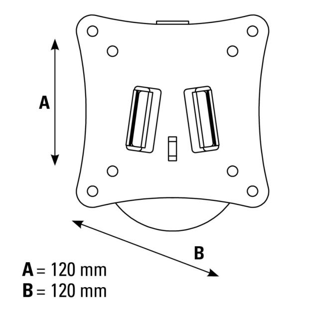 Стенна стойка за TV HAMA, 10"-26", 108720 