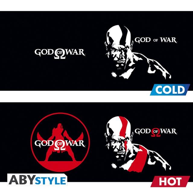 Чаша ABYSTYLE GOD OF WAR - Kratos, Сменящ се цвят, 320ml 