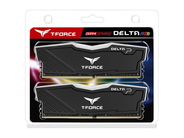 Memory Team Group T-Force Delta RGB Black DDR4 16GB (2x8GB) 3200MHz 1.35V 