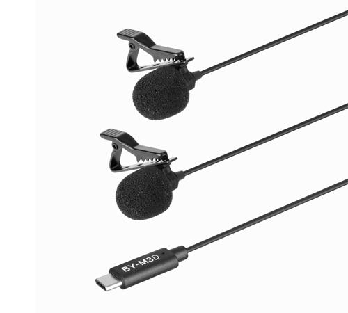 BOYA Digital Dual Lavalier Microphones BY-M3D 
