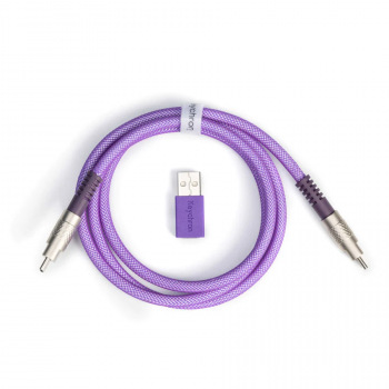 Кабел за клавиатура Keychron Double-Sleeved Geek - Purple
