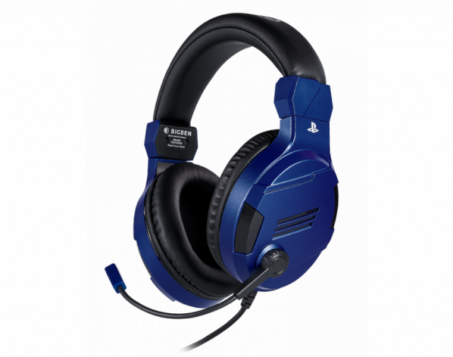 Gaming headset Nacon Bigben PS4 Official Headset V3 Blue, Microphone, Blue 