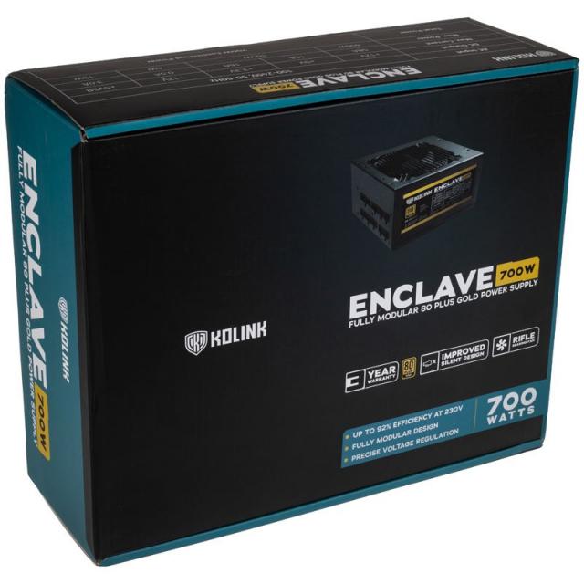 Power Supply Kolink Enclave 700W 80 PLUS Gold 