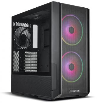 Case Lian Li LANCOOL 216 RGB Mid-Tower, Tempered Glass, Black