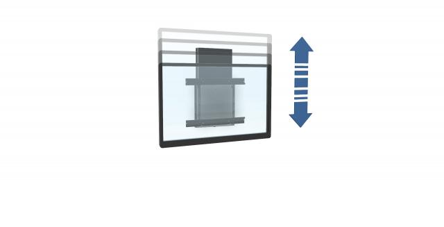 BalanceBox 400-70 Medium, Монтаж на стена на публични и интерактивни дисплеи 55" - 75", Регулиране височината 