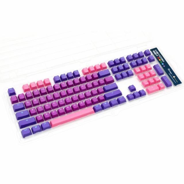 Капачки за механична клавиатура Ducky Ultra Violet 108-Keycap Set PBT Double-Shot US Layout 