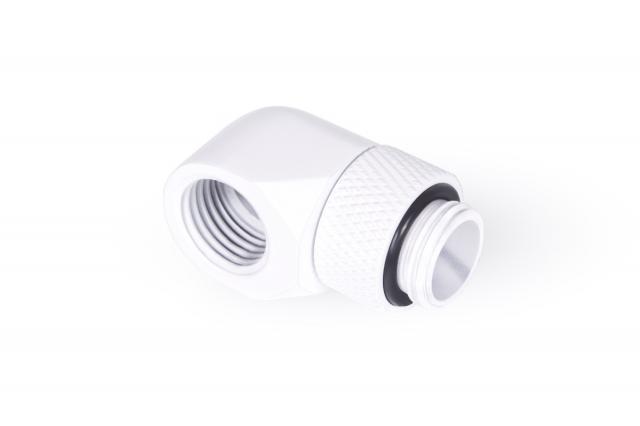 Alphacool Eiszapfen L-connector rotatable G1/4 outer thread to G1/4 inner thread - white 