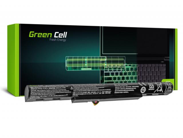 Laptop Battery for Acer AL15A32 for Aspire E5-573 E5-573G E5-573TG V3-574 V3-574G TravelMate P277 14,8V 1800mA GREEN CELL 