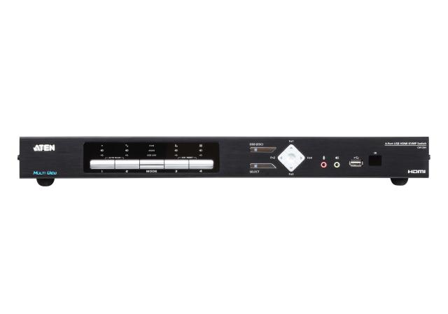 KVM превключвател ATEN CM1284-AT-G, 4 порта, USB, 4K, HDMI, Multi-View 